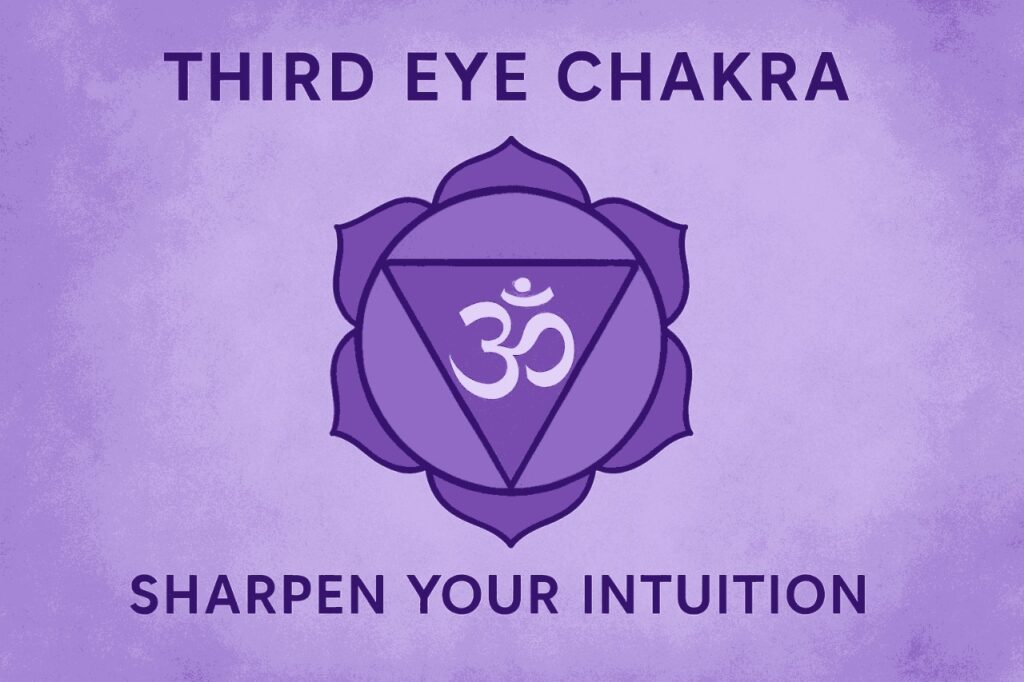 Third Eye Chakra – Sharpen Your Intuition Location: Between the eyebrows